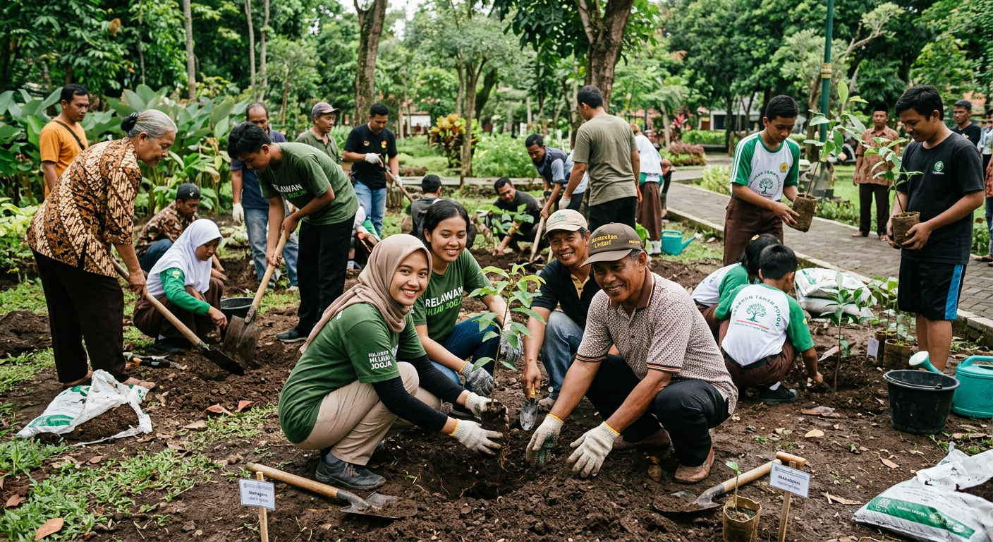Penanaman Pohon Bersama Komunitas LIVESGP SALATIGA Hijau